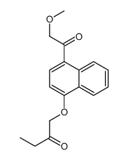 1-(4-Methoxyacetyl-1-naphtyloxy)-2-butanone structure