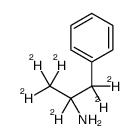 1,1,1,2,3,3-hexadeuterio-3-phenyl-propan-2-amine结构式