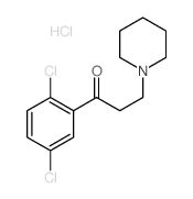 1-(2,5-dichlorophenyl)-3-(1-piperidyl)propan-1-one结构式