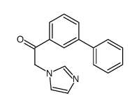 2-imidazol-1-yl-1-(3-phenylphenyl)ethanone结构式