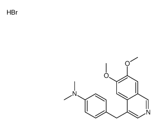 [4-[(6,7-dimethoxyisoquinolin-4-yl)methyl]phenyl]-dimethylazanium,bromide Structure