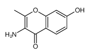 4H-1-Benzopyran-4-one,3-amino-7-hydroxy-2-methyl-(9CI) structure