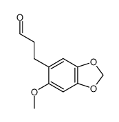 3-(6-methoxybenzo[d][1,3]dioxol-5-yl)propanal结构式