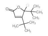 2(5H)-Furanone,5-chloro-4,5-bis(1,1-dimethylethyl)-结构式