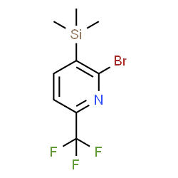 2-BROMO-6-TRIFLUOROMETHYL-3-TRIMETHYLSILANYL-PYRIDINE picture