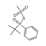 tert-butyl(phenyl)phosphinic methanesulfonic thioanhydride结构式