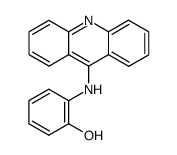 9-(2-Hydroxyanilino)acridine结构式