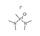 chlorobis(dimethylamino)methylphosphonium iodide Structure