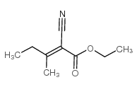 (2E)-2-氰基-3-甲基-2-戊酸乙酯结构式