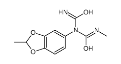 1-carbamoyl-3-methyl-1-(2-methyl-1,3-benzodioxol-5-yl)urea Structure