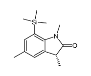 (R)-1,3,5-trimethyl-7-(trimethylsilyl)indolin-2-one Structure
