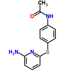 N-{4-[(6-Amino-2-pyridinyl)sulfanyl]phenyl}acetamide Structure