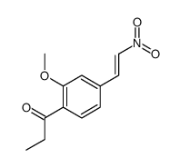 4-propionyl-3-methoxy-omega-nitrostyrene Structure