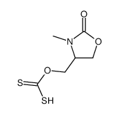Carbonodithioic acid, O-[(3-methyl-2-oxo-4-oxazolidinyl)methyl] ester (9CI) Structure