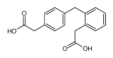 2-[4-[[2-(carboxymethyl)phenyl]methyl]phenyl]acetic acid Structure