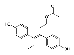 3,4-bis-(p-hydroxyphenyl)-3-hexenol acetate Structure