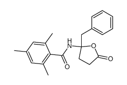γ-Benzyl-γ-(mesitoylamino)butyrolacton Structure