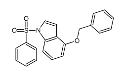 4-(BENZYLOXY)-1-(PHENYLSULFONYL)-1H-INDOLE Structure