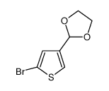 2-(5-Bromo-thiophen-3-yl)-[1,3]dioxolane结构式