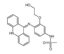 N-[4-(acridin-9-ylamino)-3-(2-hydroxyethoxy)phenyl]methanesulfonamide Structure