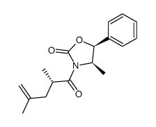 (2'S,4R,5S)-(+)-3-(2',4'-dimethyl-1'-oxopent-4'-enyl)-4-methyl-5-phenyloxazolidin-2-one Structure
