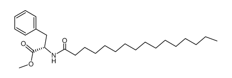 N-n-hexadecanoyl methyl (L)-phenylalaninate Structure