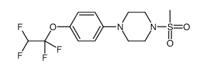 1-methylsulfonyl-4-[4-(1,1,2,2-tetrafluoroethoxy)phenyl]piperazine结构式