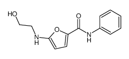 5-(2-hydroxyethylamino)-N-phenylfuran-2-carboxamide结构式