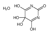 5,5-dihydroxy-1,3-diazinane-2,4,6-trione,hydrate Structure
