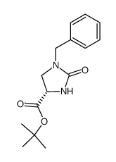 tert.-butyl (4S)-1-benzyl-2-oxo-imidazolidine-4-carboxylate Structure