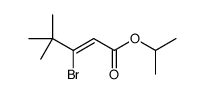 propan-2-yl 3-bromo-4,4-dimethylpent-2-enoate结构式