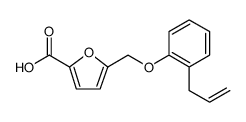 5-(2-ALLYL-PHENOXYMETHYL)-FURAN-2-CARBOXYLIC ACID结构式