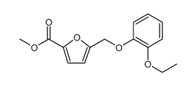 5-(2-ETHOXY-PHENOXYMETHYL)-FURAN-2-CARBOXYLIC ACID METHYL ESTER结构式