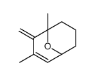 3,5-dimethyl-4-methylidene-9-oxabicyclo[3.3.1]non-2-ene结构式