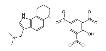 N,N-dimethyl-1-(1,7,8,9-tetrahydropyrano[2,3-g]indol-3-yl)methanamine,2,4,6-trinitrophenol Structure