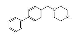 1-([1,1'-biphenyl]-4-ylmethyl)piperazine结构式