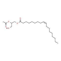 2-ACETYL-1-OLEOYLGLYCEROL structure