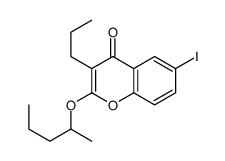 6-iodo-2-pentan-2-yloxy-3-propylchromen-4-one Structure