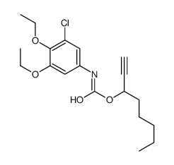 oct-1-yn-3-yl N-(3-chloro-4,5-diethoxyphenyl)carbamate Structure