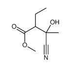 methyl 3-cyano-2-ethyl-3-hydroxybutanoate Structure