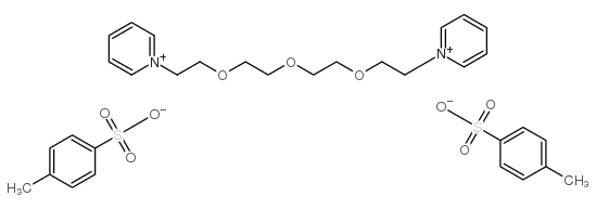 1,1'-[oxybis(ethyleneoxyethylene)]dipyridinium bis(toluene-p-sulphonate)结构式