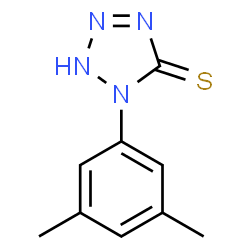 1-(3,5-dimethylphenyl)-1H-tetrazole-5-thiol结构式