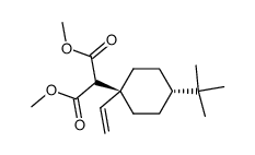 2-(4-tert-Butyl-1-vinyl-cyclohexyl)-malonic acid dimethyl ester Structure