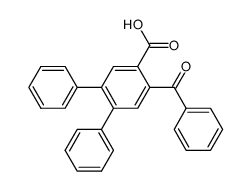 5'-benzoyl-o-terphenyl-4'-carboxylic acid Structure