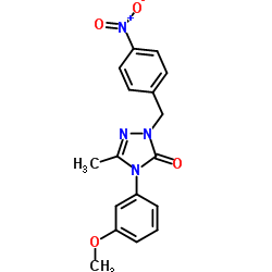 4-(3-Methoxyphenyl)-5-methyl-2-(4-nitrobenzyl)-2,4-dihydro-3H-1,2,4-triazol-3-one Structure