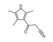 3-oxo-3-(2,4,5-trimethyl-pyrrol-3-yl)-propionitrile结构式