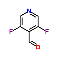 3,5-二氟吡啶-4-甲醛结构式