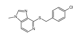 4-[(4-chlorophenyl)methylsulfanyl]-1-methylimidazo[4,5-c]pyridine Structure