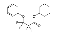 cyclohexyl 2,2,3,3-tetrafluoro-3-phenoxypropanoate结构式