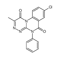 7-Chloro-3-methyl-10-phenyl-10H-1,2,4a,10-tetraaza-phenanthrene-4,9-dione Structure